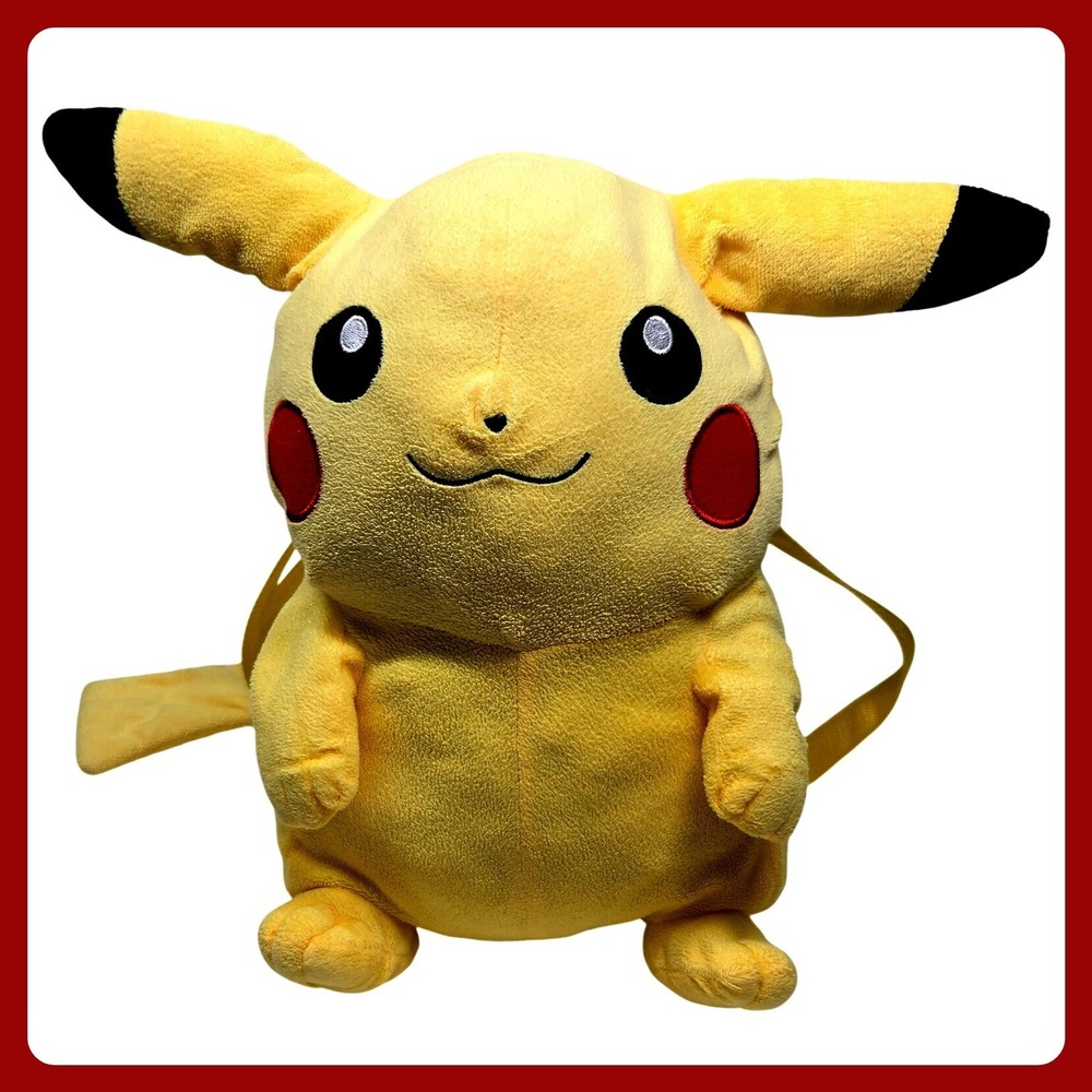 Pikachu Plush Backpack Accessory Innovations Yellow OS PA-14761 Nintendo Good